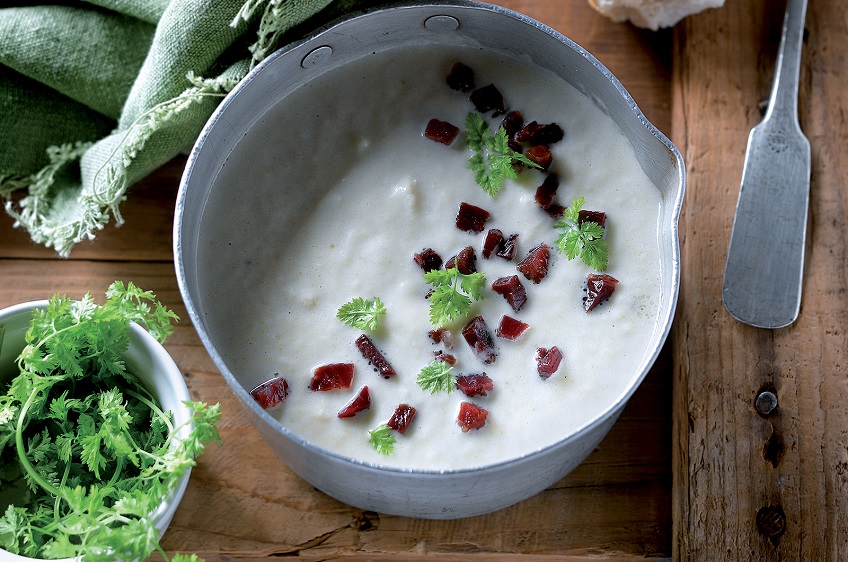 Recepta de crema d’endívies amb pernil